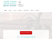 Tablet Screenshot of boatshow.co.za