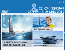 Tablet Screenshot of boatshow.dk